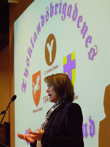 Forsvarsminister Grete Faremo; foto: Tom V. Segalstad