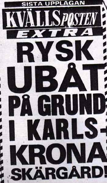 Whisky on the rocks ved Karlskrona 27. okt. 1981